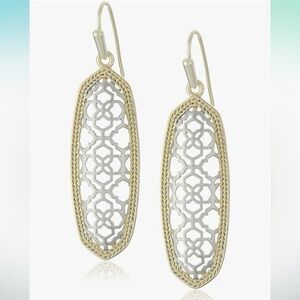 Kendra Scott Brenna Gold and Silver Earrings